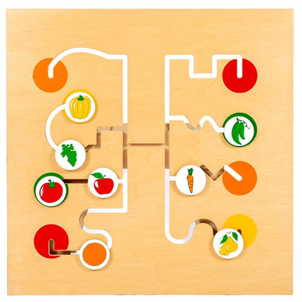 

Игровая панель Лабиринт фрукты-овощи Lam Toys 75х75х3 см (igr0001020) Разноцветный