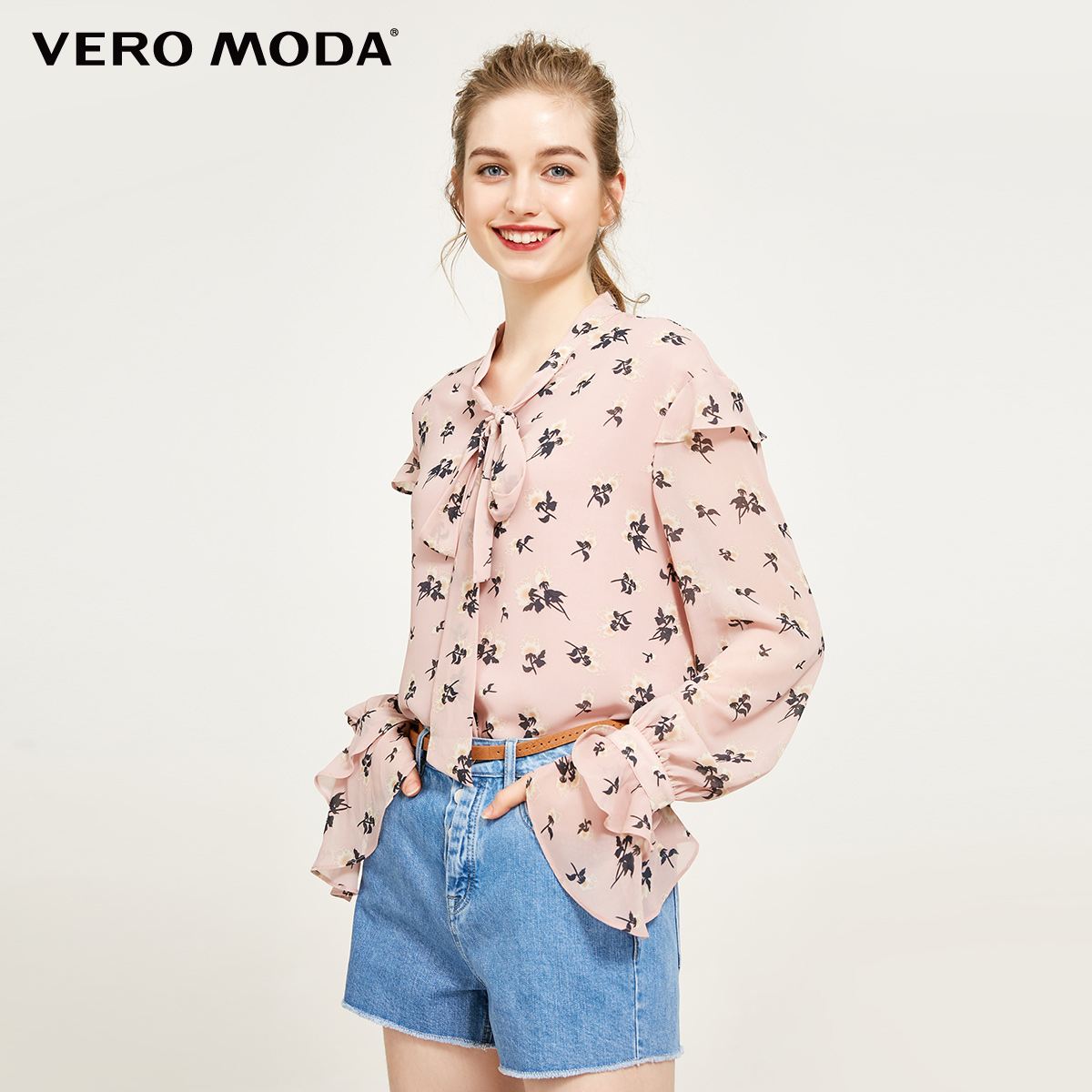 

Блуза Vero Moda 317405509C19 M рожевий комб.