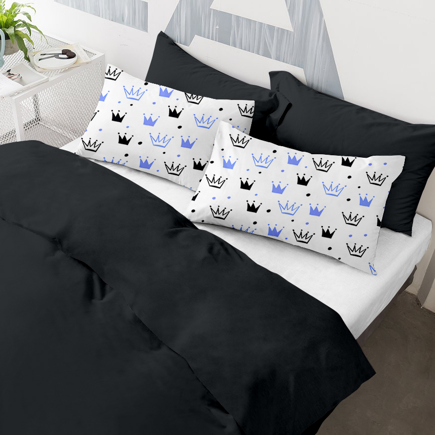 

Наволочки Cosas Set4Pillow Black CrownBlue 50х70 4 шт