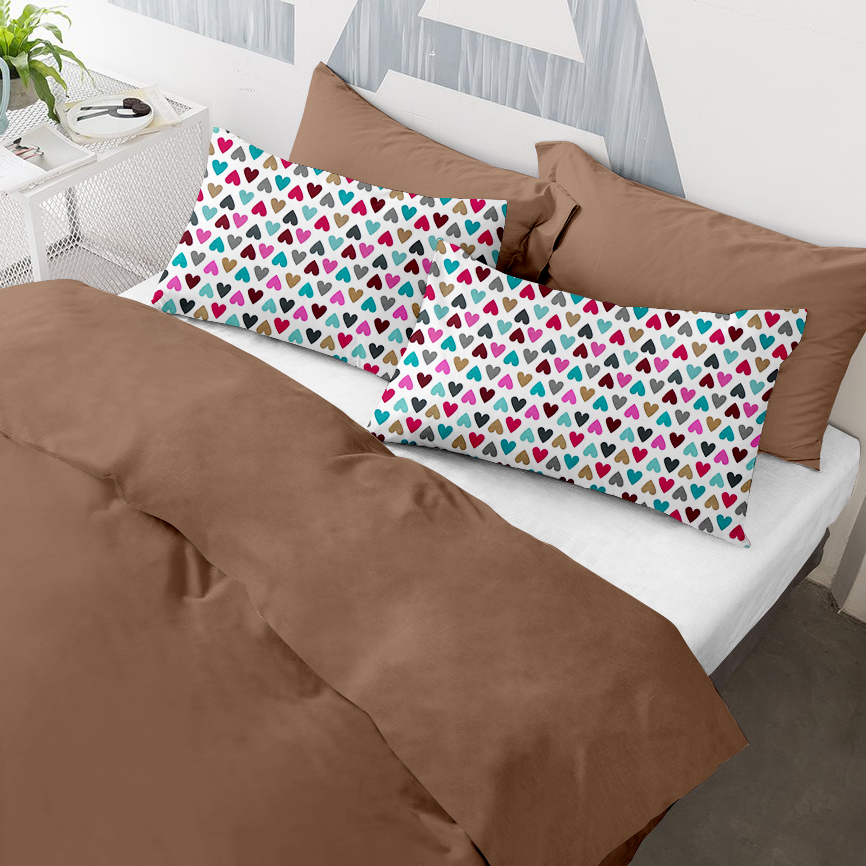 

Наволочки Cosas Set4Pillow Brown LoveColor 50х70 4 шт