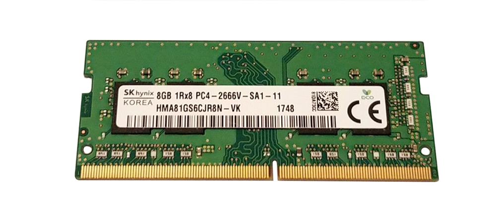 

Оперативная память SO-DIMM DDR4 8GB Hynix ORIGINAL 2666 MHz, CL18, 1.2 V (HMA81GS6CJR8N-VK)