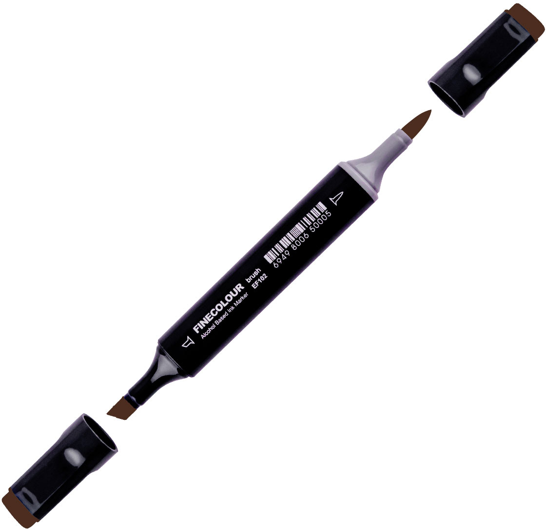 

Маркер Finecolour Brush спиртовой 438 темная кора E438 (EF102-438N)