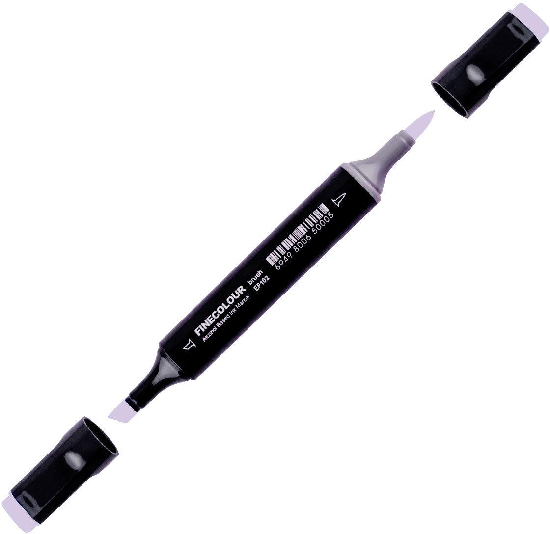 

Маркер Finecolour Brush спиртовой 320 мягкий фиолетовый BV320 (EF102-320N)