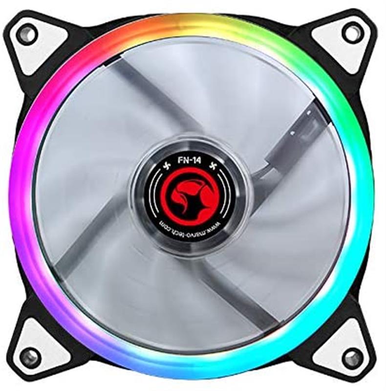 

Вентилятор Marvo RGB LED (FN-14), 120x120x25мм, 4-pin, черный