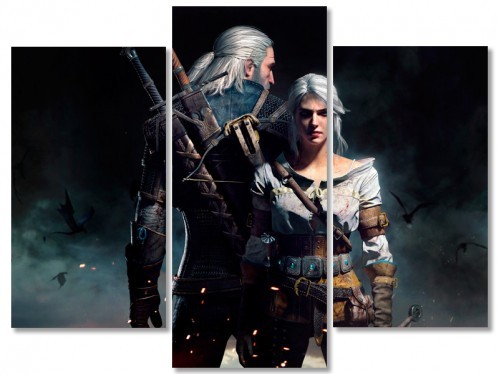 

Модульная картина IDEAPRINT The Witcher: Wild Hunt 2 V-10200 90x70 см