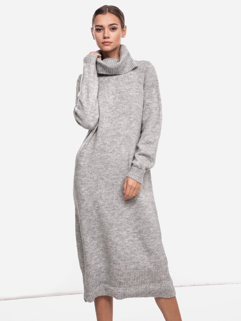 

Трикотажное Платье-Свитер ONLY BRANDIE /S ROLL NECK DRESS KNIT 15214595 Light Grey Melange  серый, Трикотажное Платье-Свитер ONLY BRANDIE L/S ROLL NECK DRESS KNIT 15214595 Light Grey Melange L серый