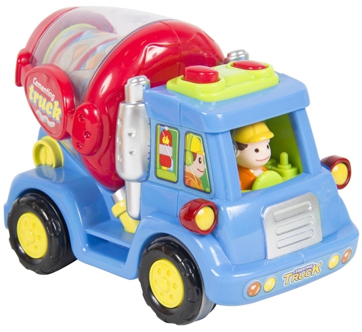 

Игрушка Hola Toys Машинка инерционная Бетономешалка погремушка (386 ABC)