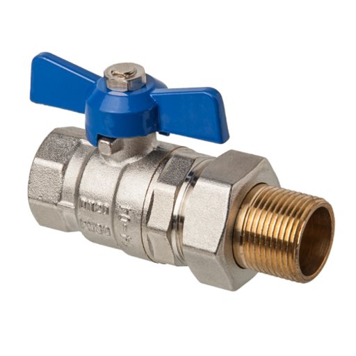 

Кран шаровый Invena 3/4" Нр-Вн с згоном бабочка (11390463)
