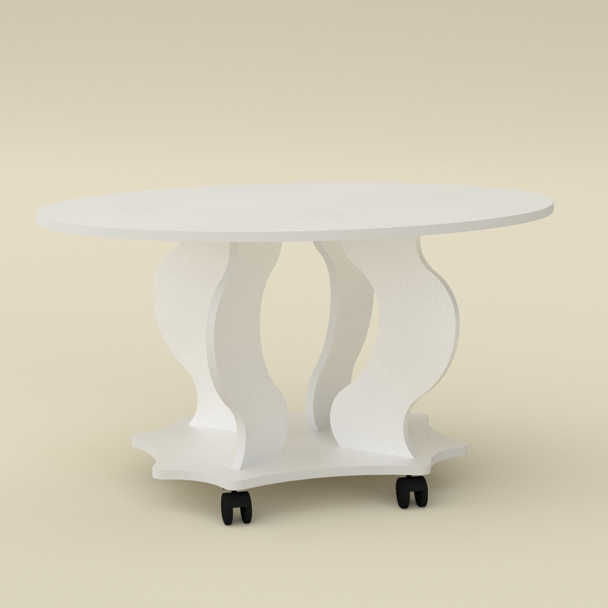 

Стол журнальный Компанит Венеция МДФ белый