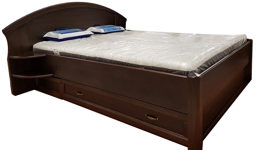 

Кровать Делфис Афина с ящиками 180х190 Темный орех