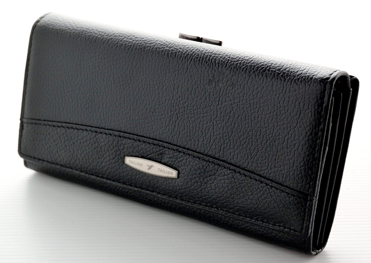 

Женский кожаный кошелек TAILIAN T816 Black