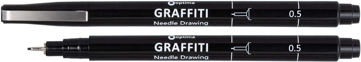 

Набор лайнеров Optima Graffiti Черный 0.5 мм 12 шт (O16411)