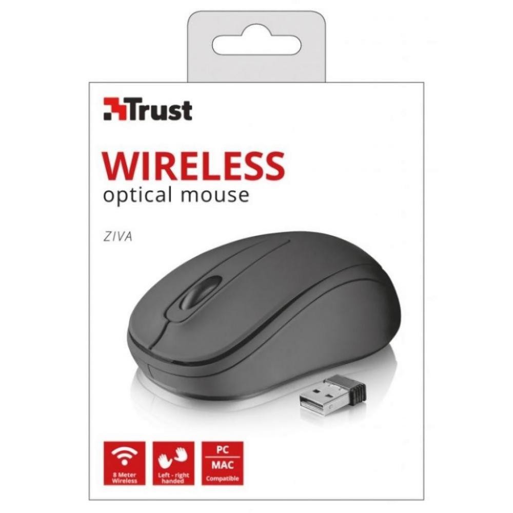 

Компъютерная мышь Trust Ziva wireless compact mouse black (21509)