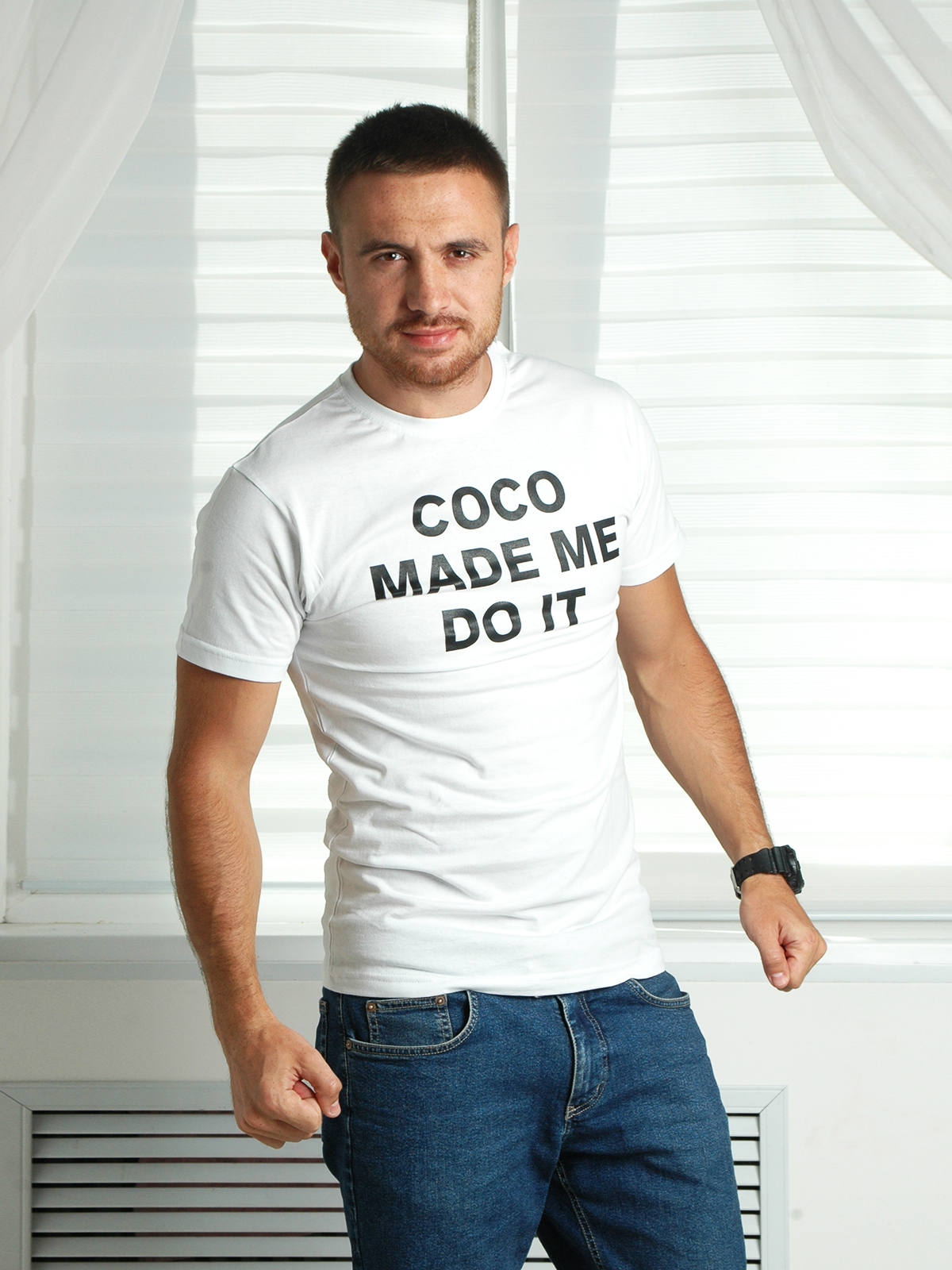 

Мужская футболка (1045) Marse M Белый 000092928