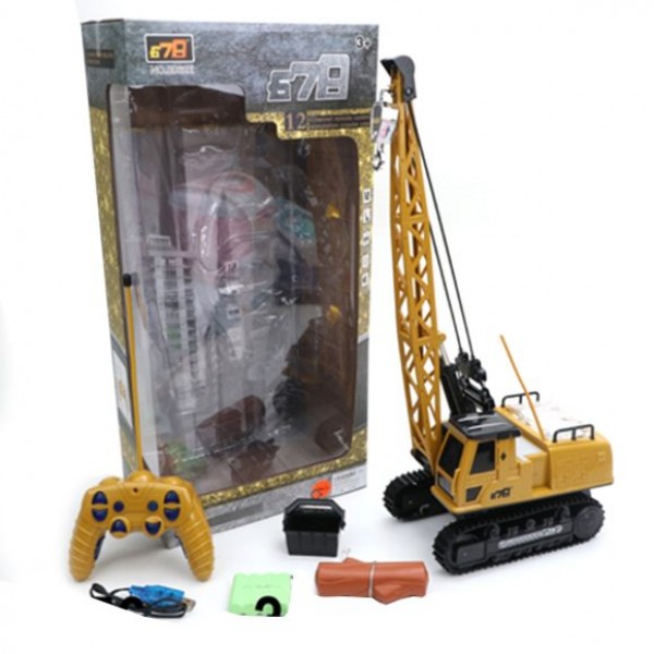 

Кран гусеничный 678 Toy 8062Е на радиоуправлении Желтый