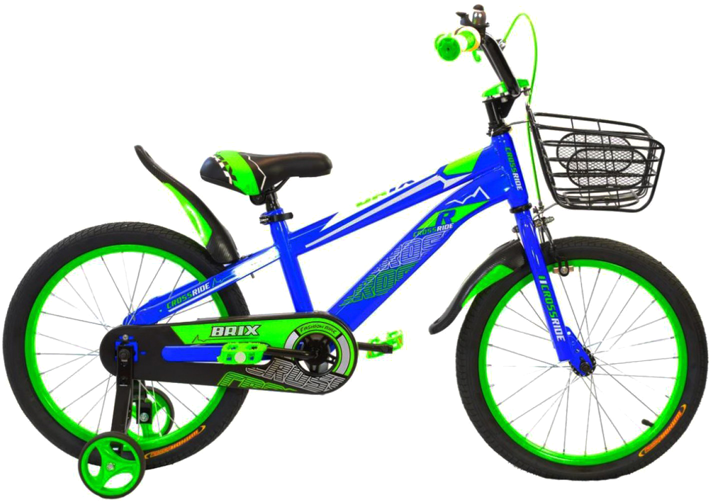 

Детский велосипед Crossride Brix 18" 10" Сине-зеленый (0457)