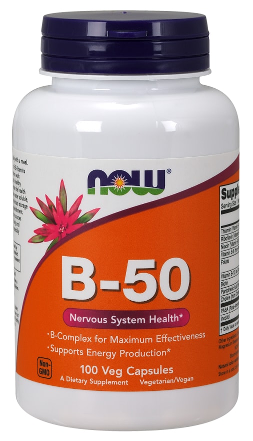 

Витамины NOW Vitamin B-50 mg 100 капс Без вкуса (636f51)