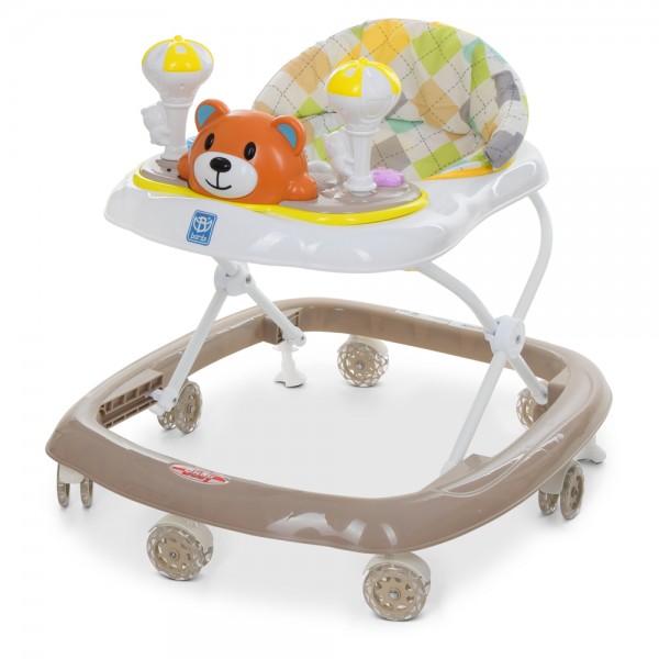 

Ходунки/Прыгунки Детские ходунки Мишка с силиконовыми колесами Bambi M 3656-S Бежевый (MAS40372)