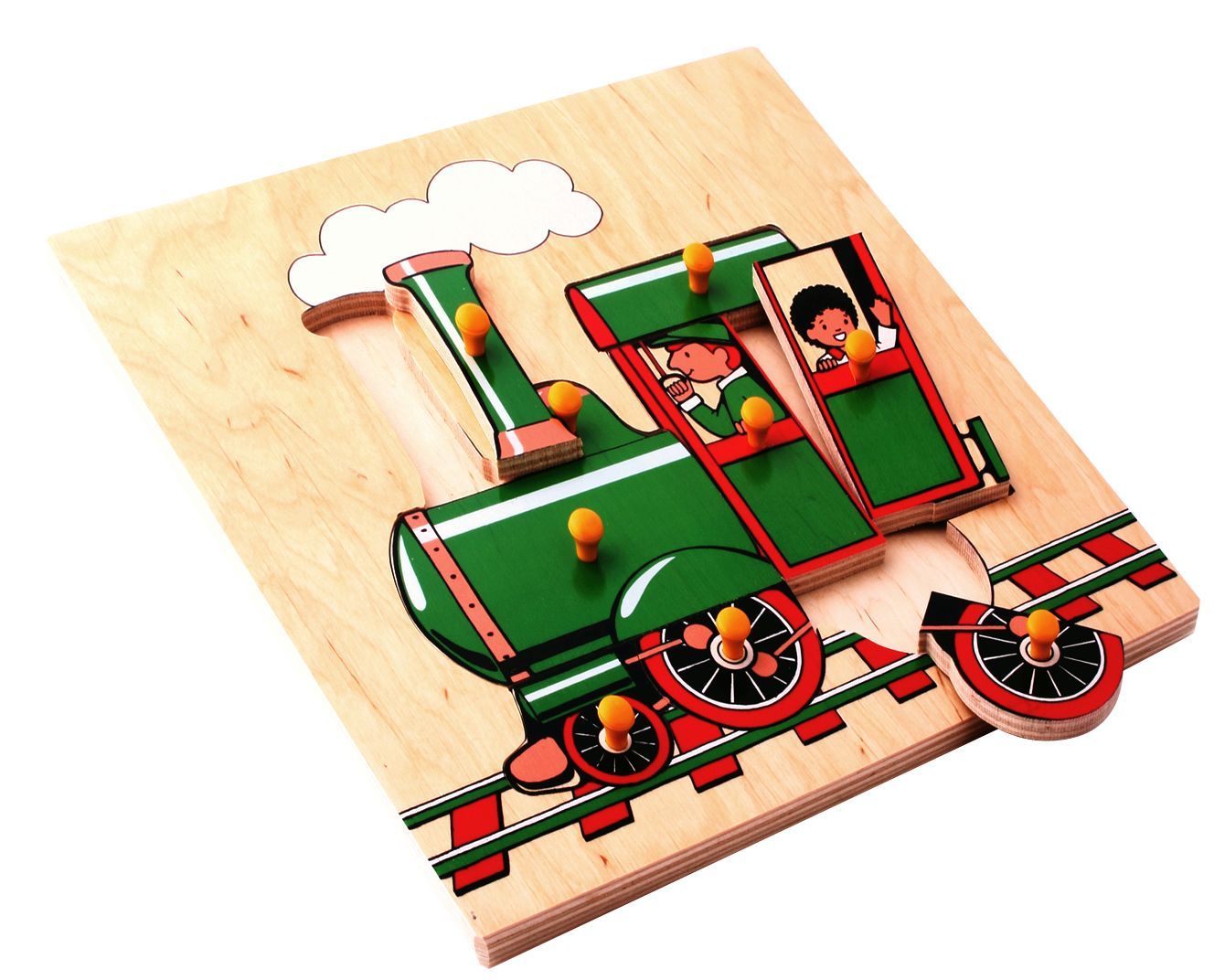 

Мозаика Поезд 9 деталей Lam Toys 31,5х31,5х0,9 см Разноцветный 000097979
