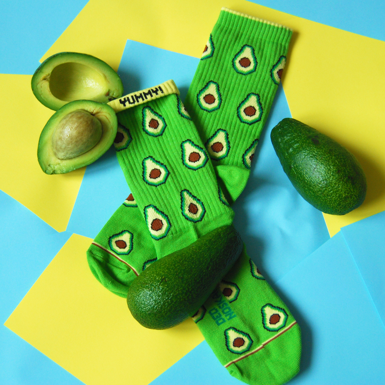 

Носки из высококачественного хлопка с оригинальным принтом "Avocado" - Ded Noskar (2420, Носки из высококачественного хлопка с оригинальным принтом "Avocado" 41-45 Ded Noskar (2420)