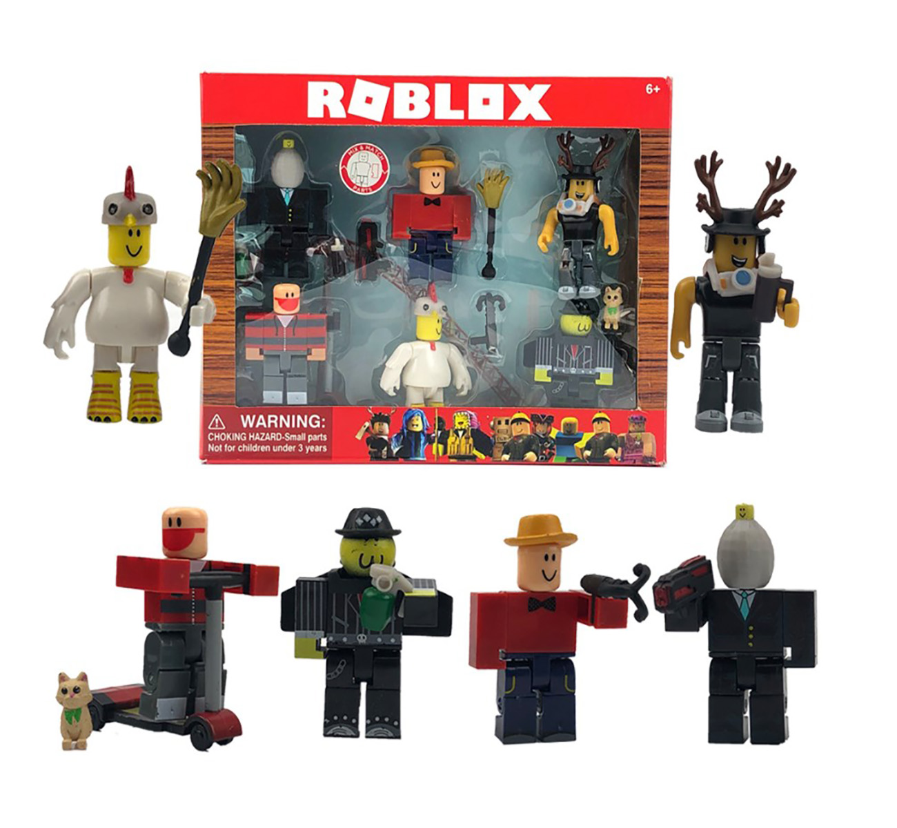 

Игровой набор Roblox Роблокс На Отдыхе 6 героев + 7 аксессуаров Фигурки - Констуктор