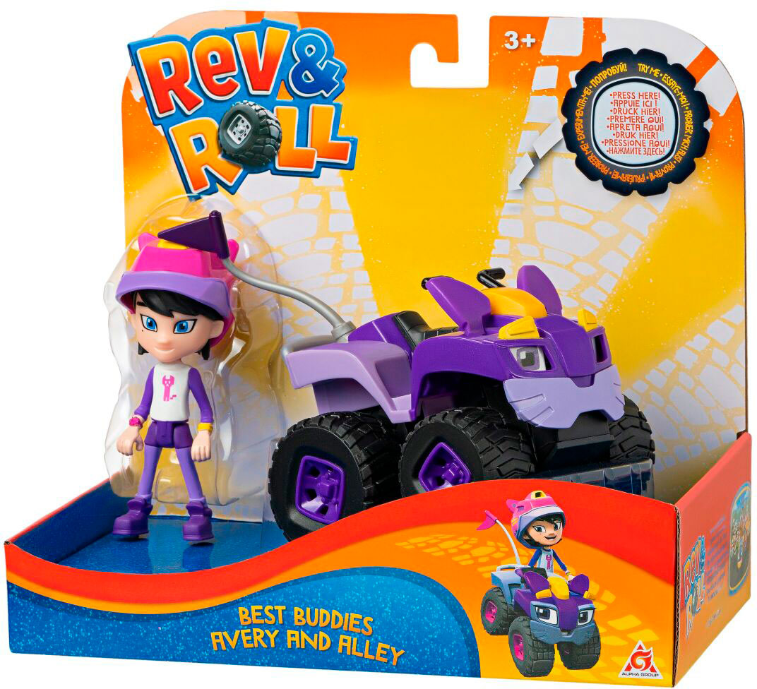 

Игровой набор Rev&Roll Рев и Рамбл Best Buddies Эйвери и Элли (EU881720)