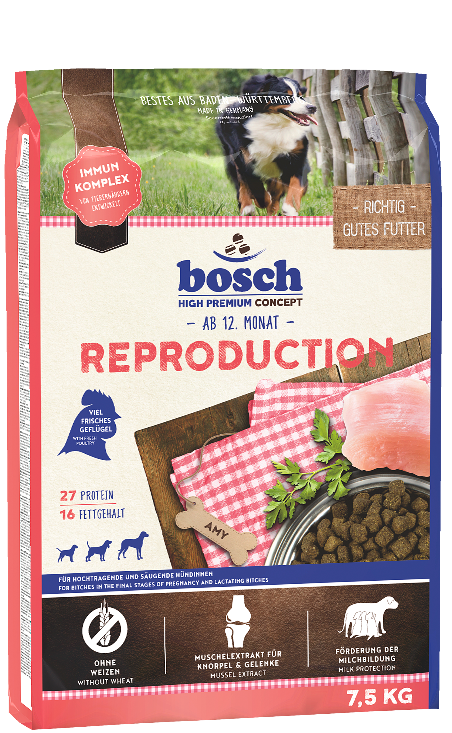 

Сухой корм для собак Bosch HPC Reproduction 7,5 кг (5220075)