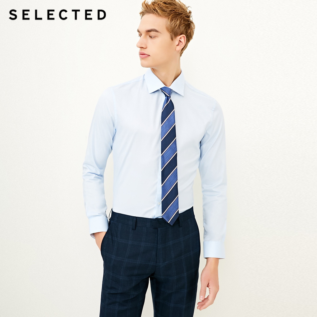 

Сорочка Selected 418105537C41 XXXL блакитний