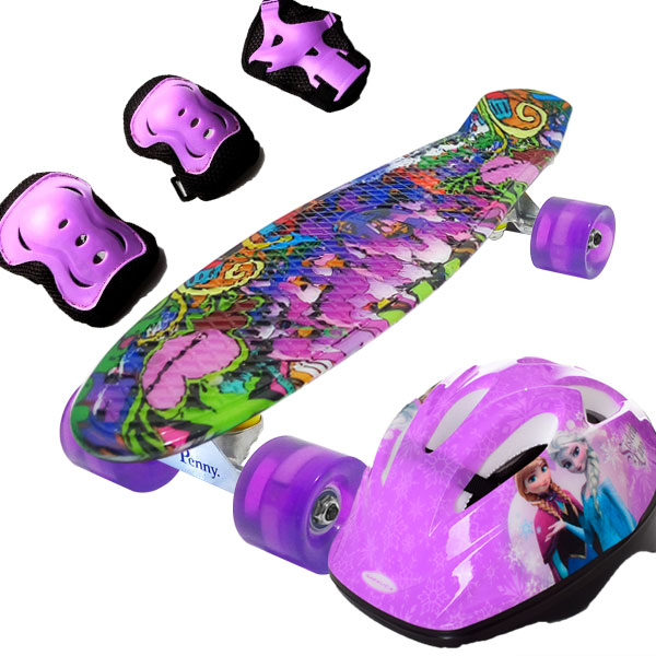 

Скейт Penny Style 22" Combo Набор (защита + шлем) Girl Draft Фрозен (2T2034)