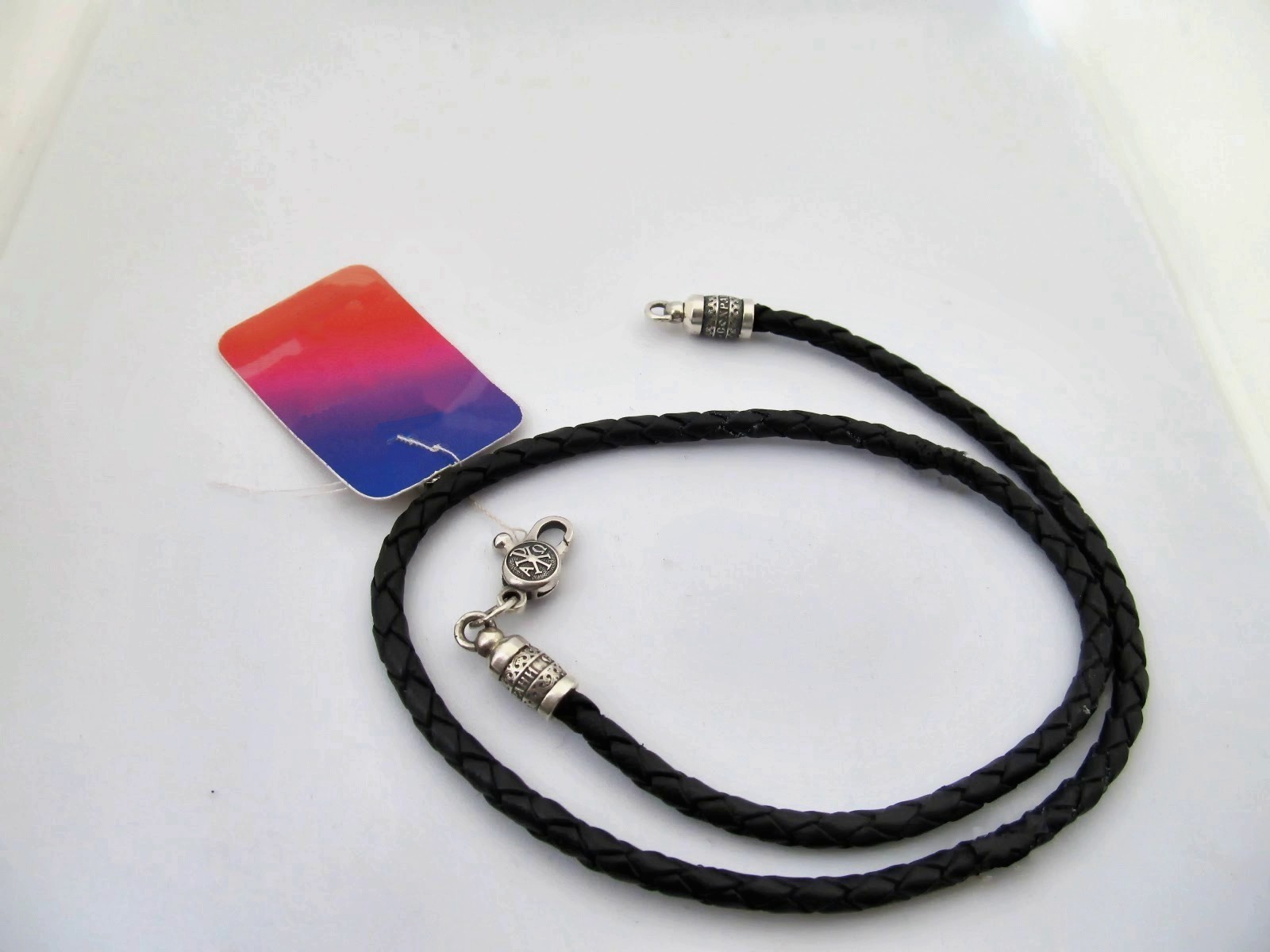 

Шнур кожаный с серебряным замком SilverArtisan 0.0152 65 размер