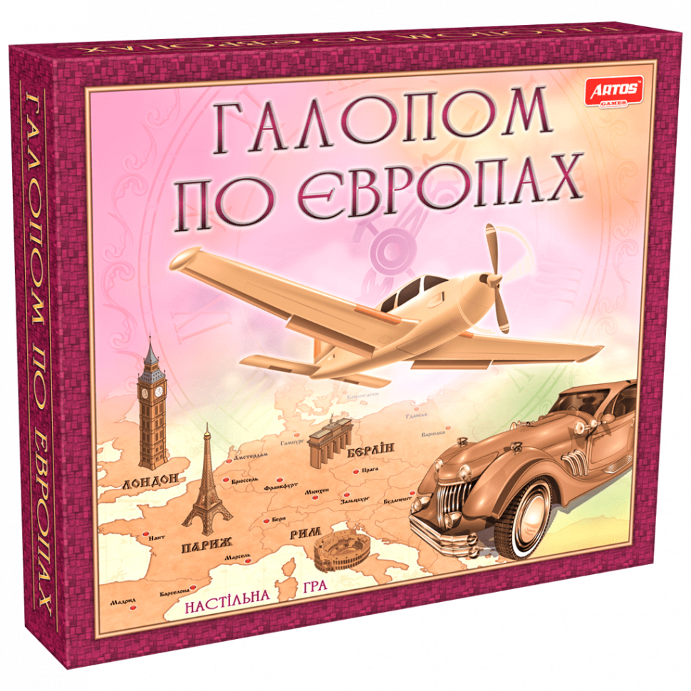 

Настольная игра Галопом по Європах 0840 развивающая