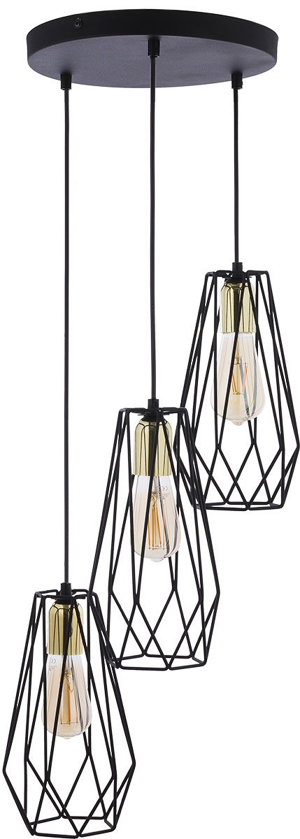 

Люстра TK Lighting 2848 LUGO BLACK Е27