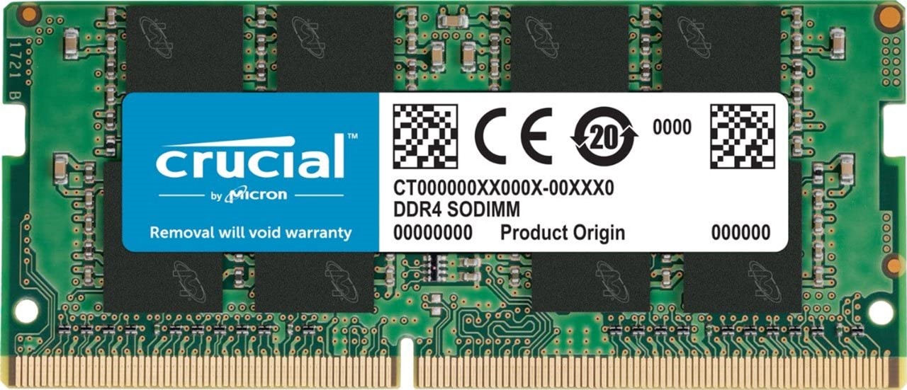 

Оперативная память Crucial SODIMM DDR4-3200 32768MB PC4-25600 (CT32G4SFD832A)
