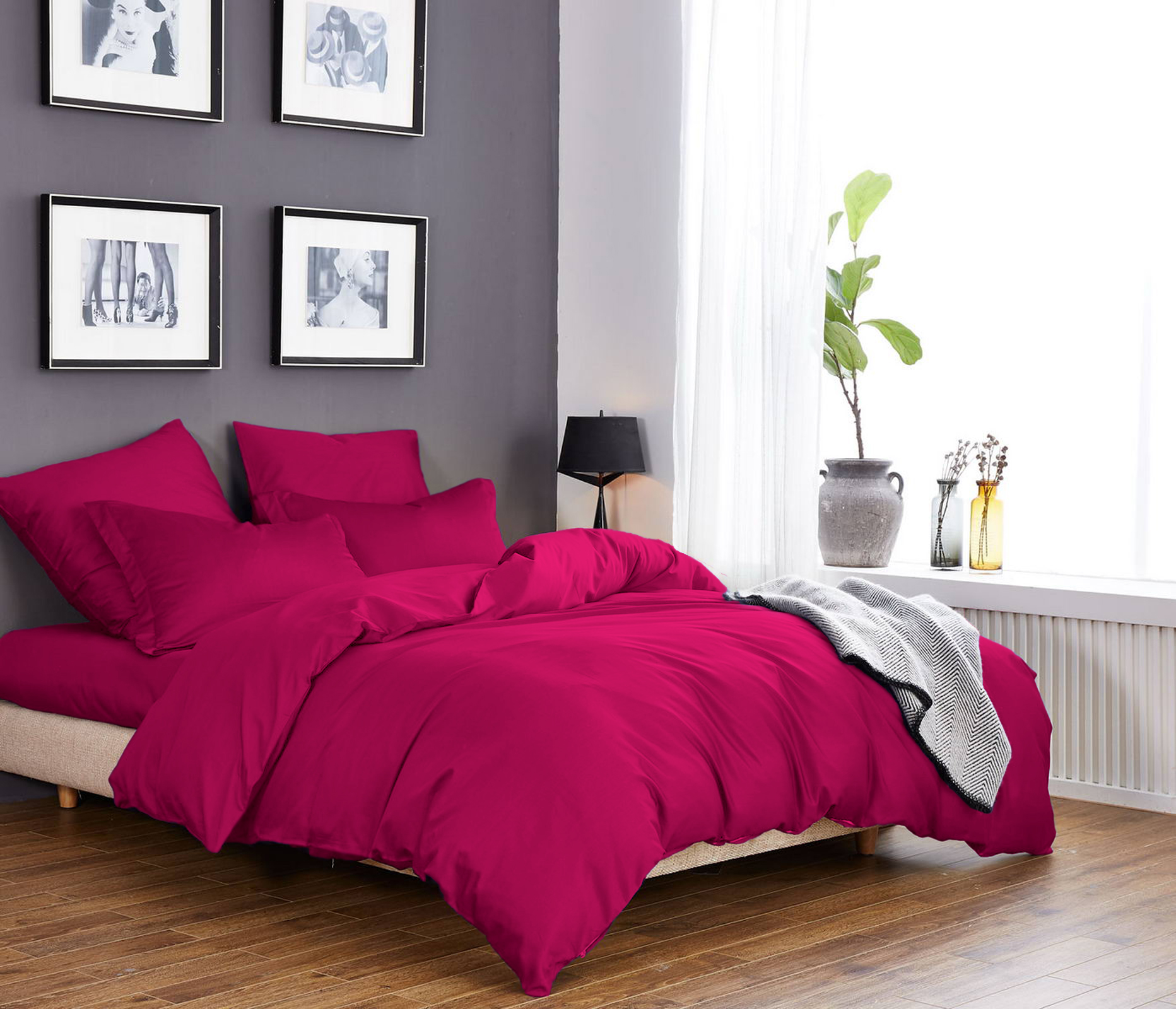 

Постельное белье CottonTwill Сатин Однотонный сатин 2-спальный Ярко-розовый 175x215 см ( FB1434CT)