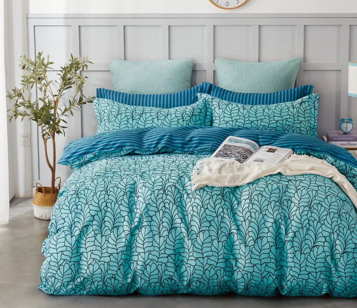 

Постельное белье CottonTwill Сатин Сандал 2-спальный Голубой 175x215 см ( FB11540CT)