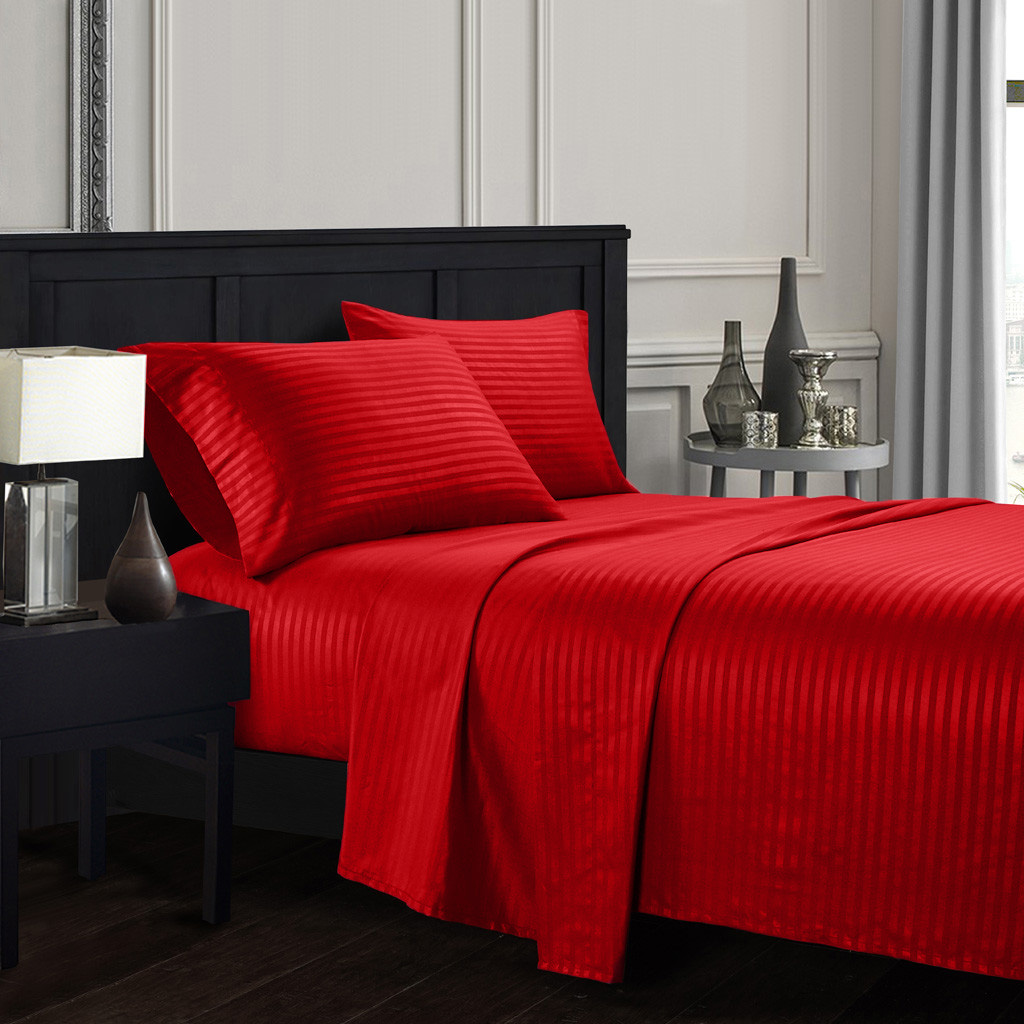 

Постельное белье CottonTwill Страйп сатин 1.5-спальный Красный 145x215 см ( FB13279CT)