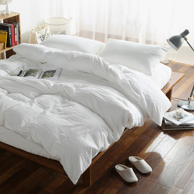 

Льняное постельное бельё CottonTwill Евро Белый 200x220 см ( FB3630CT)