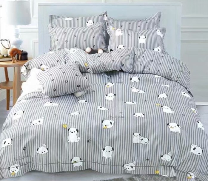

Постельное белье CottonTwill Сатин Щенки 1.5-спальный Серый 145x215 см ( FB5816CT)