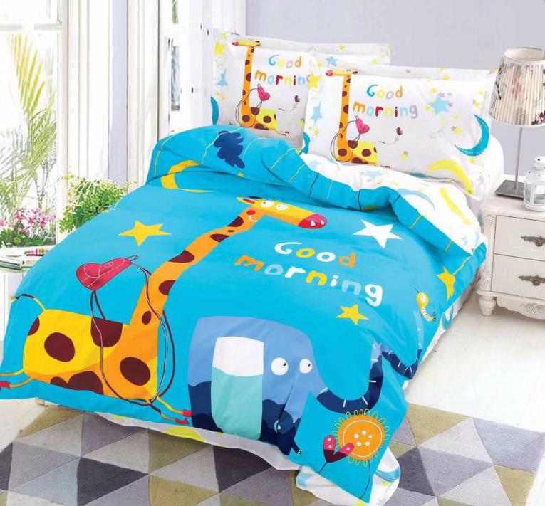 

Постельное белье CottonTwill Сатин Доброе утро 1.5-спальный Голубой 145x215 см ( FB6514CT)