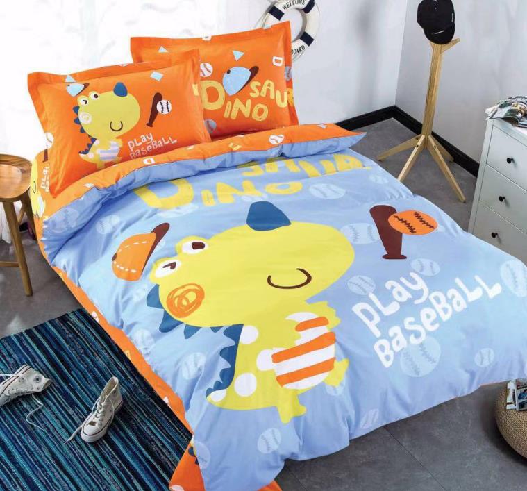 

Постельное белье CottonTwill Сатин Дино бейсбол 1.5-спальный Синий 145x215 см ( FB6510CT)