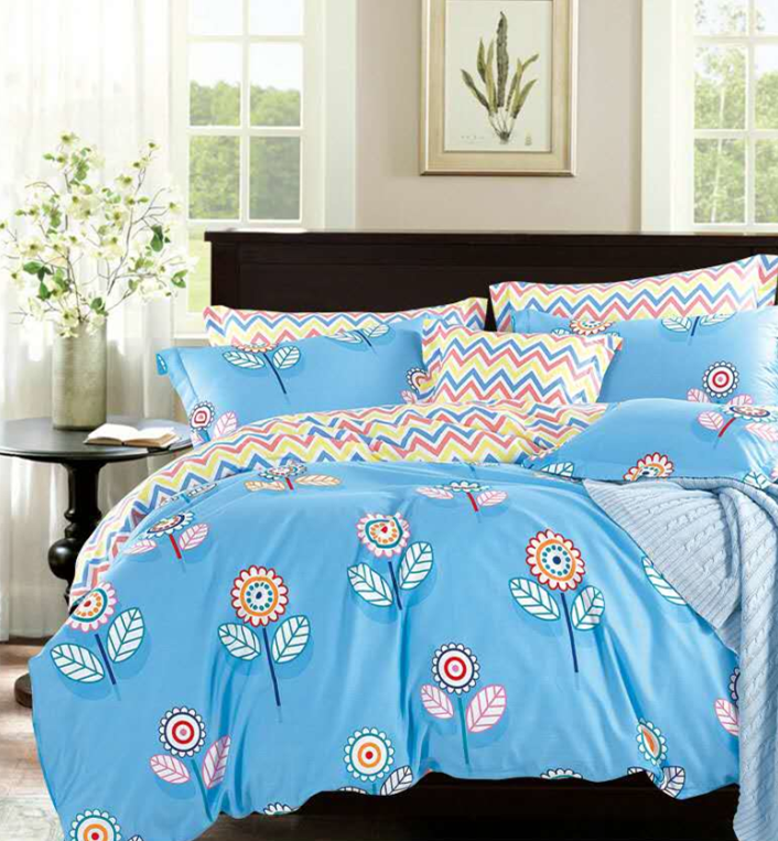 

Постельное белье CottonTwill Анфиса 1-спальный Голубой 145x215 см ( FB626CT)