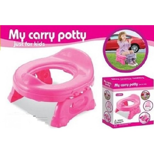 

Детский дорожный горшок Travel Potty для девочки розовый