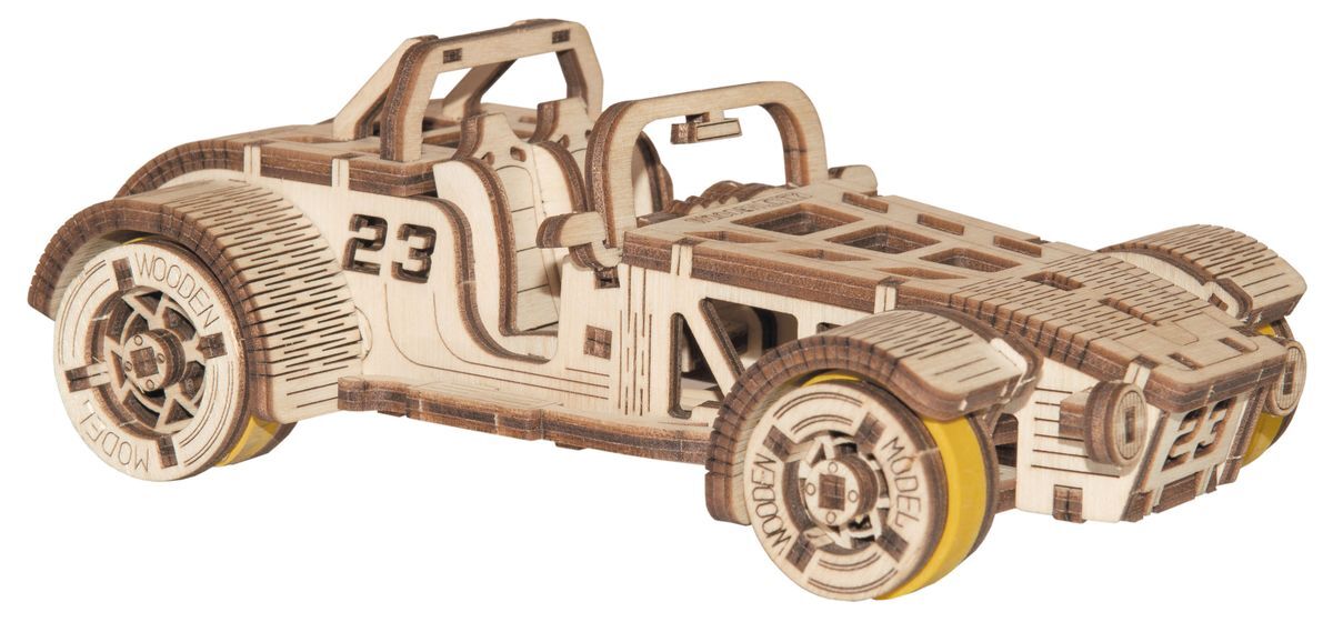 

Пазл деревянный 3D Wooden City Автомобиль Roadster (337)