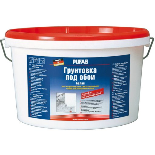 

Грунтовка белая под обои Pufas 2.5 л (11970931)