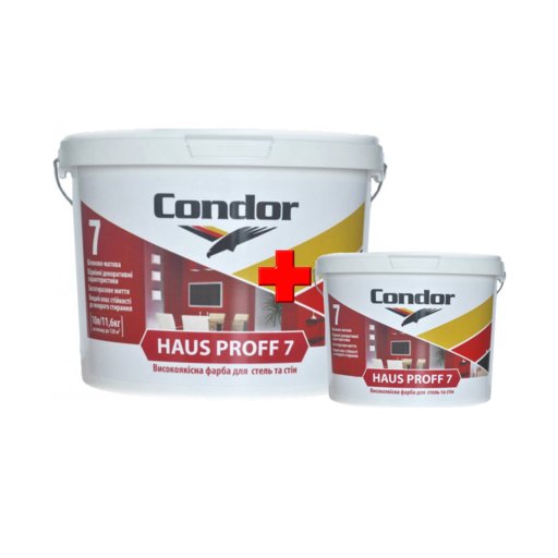 

Краска дисперсионная Condor Haus proff 7 10л + 2.5л (11609304)