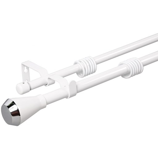 

Карниз двойной раздвижной Inspire D16/19 белый матовый 1.6-3 м