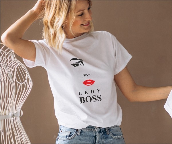 

Футболка Imbur LEDY BOSS белая XXL
