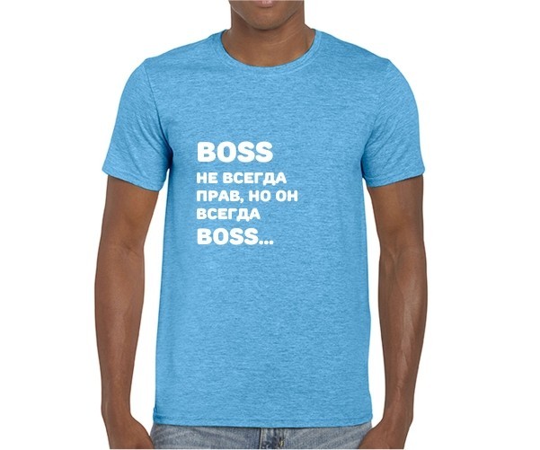 

Футболка Imbur BOSS голубая XXL