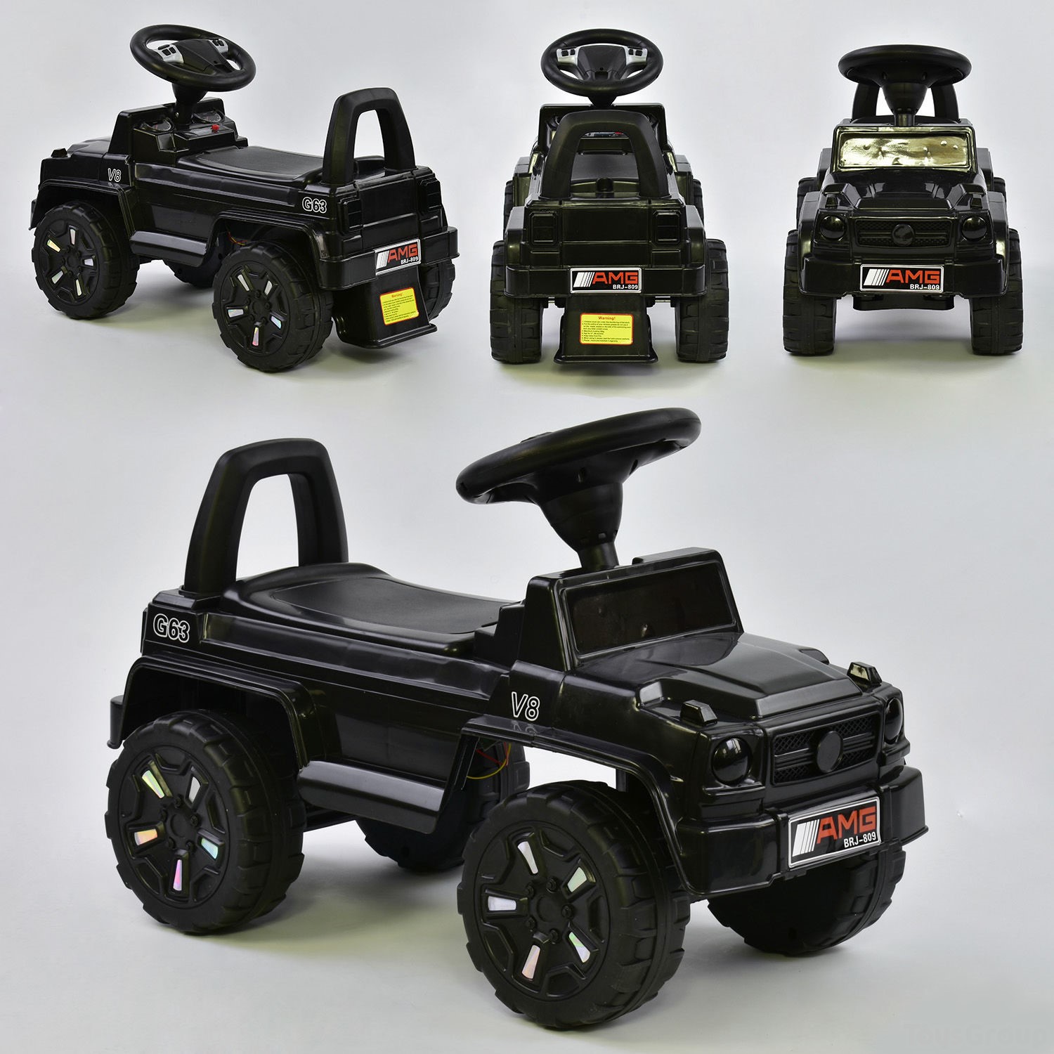 

Детская каталка JOY V-10009 машина-толокар световые эффекты Черный