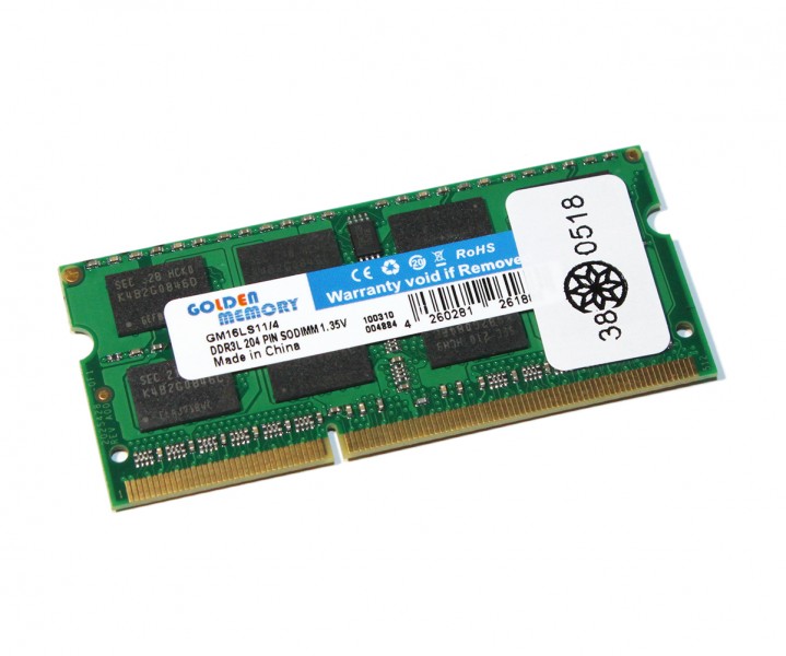 

Модуль памяти Golden Memory 4 GB SO-DIMM DDR3L 1600 MHz (GM16LS11/4) (F00181419)